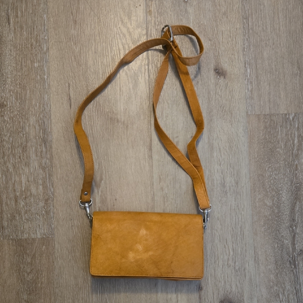 Tan Leather Crossbody Bag